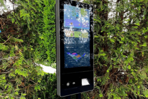 Interactive park terminal with LED screen