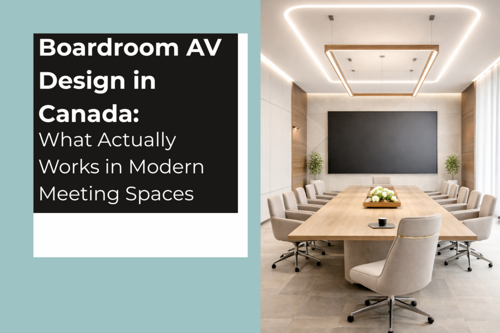 Boardroom AV Design in Canada: What Actually Works in Modern Meeting Spaces