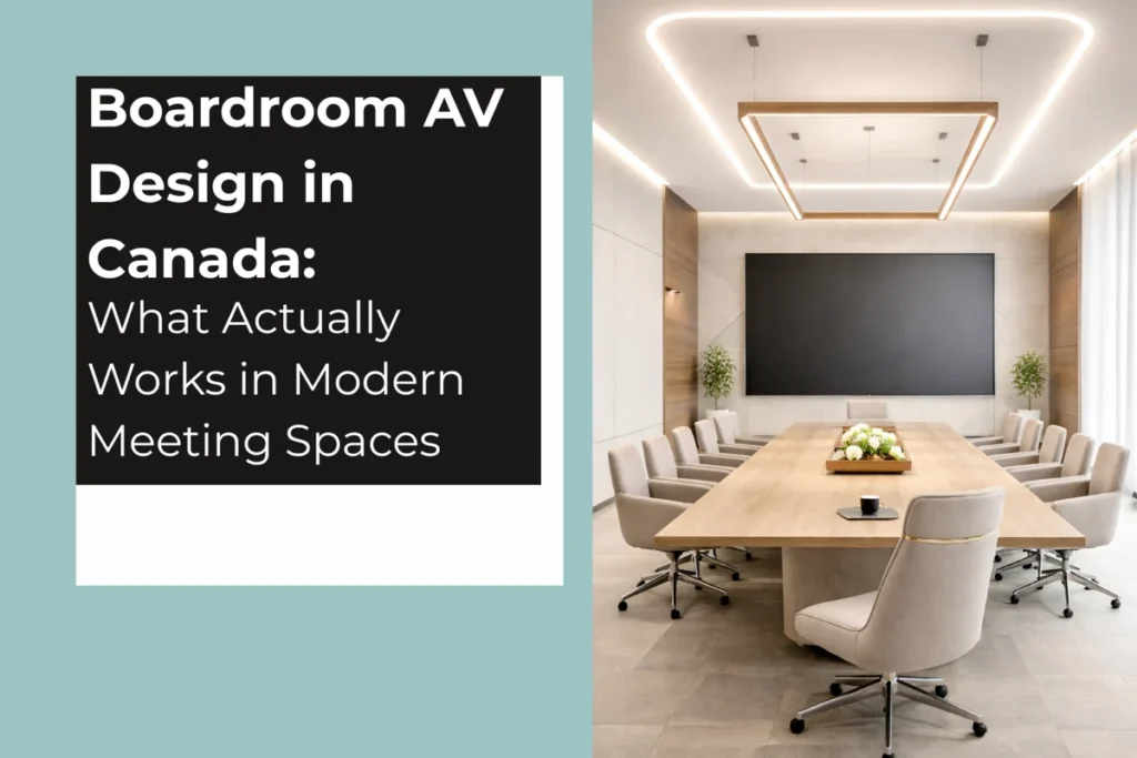Boardroom AV Design in Canada: What Actually Works in Modern Meeting Spaces