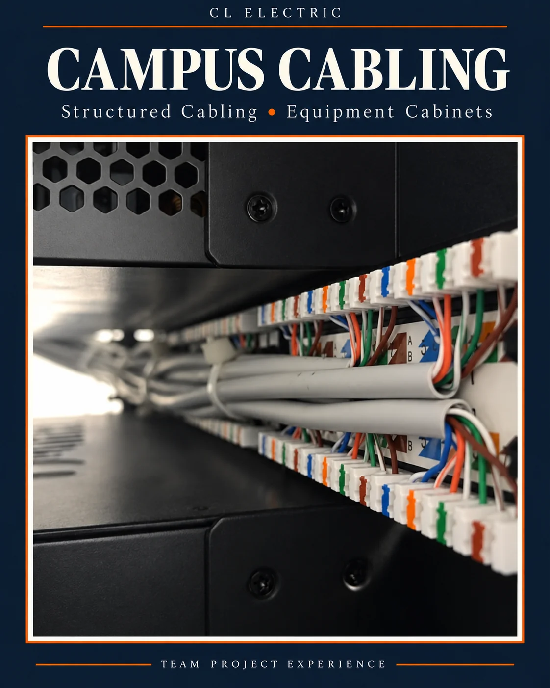 Designed project cover: University Campus: Structured Cabling and Equipment Cabinets