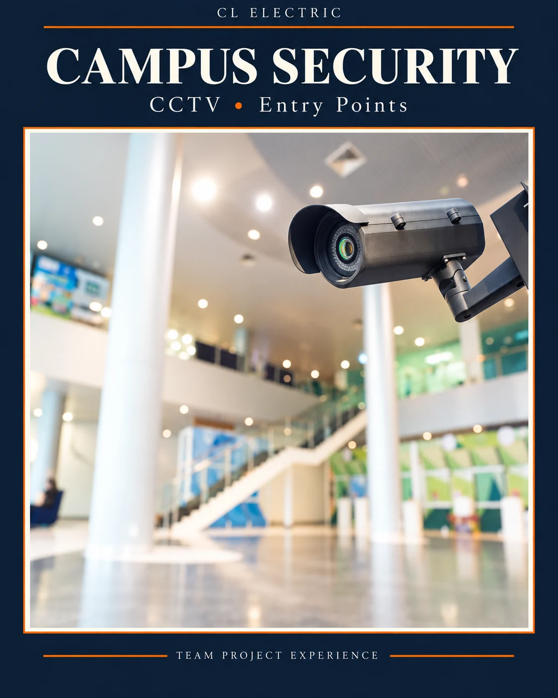 Designed project cover: University Campus: CCTV and Entry-Point Infrastructure