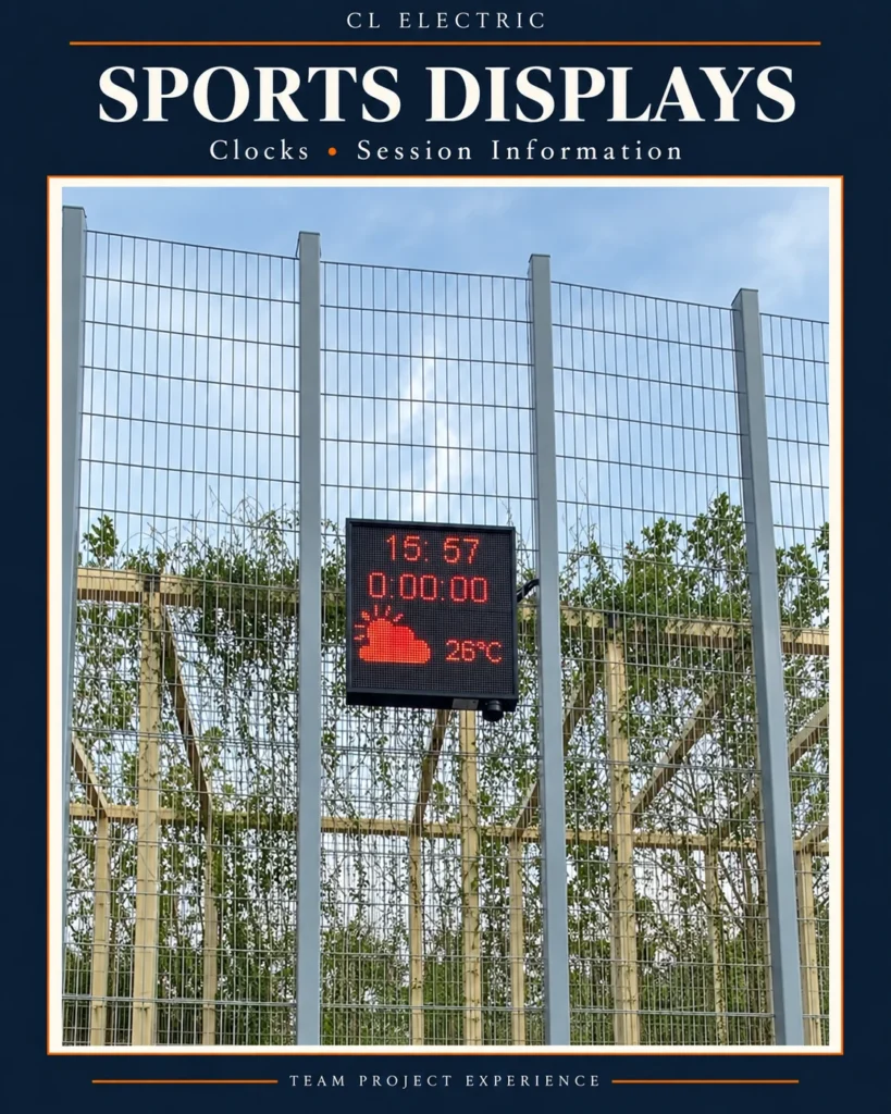 CL Cover 411 — Sports Park: Information Displays and Electronic Scoreboards