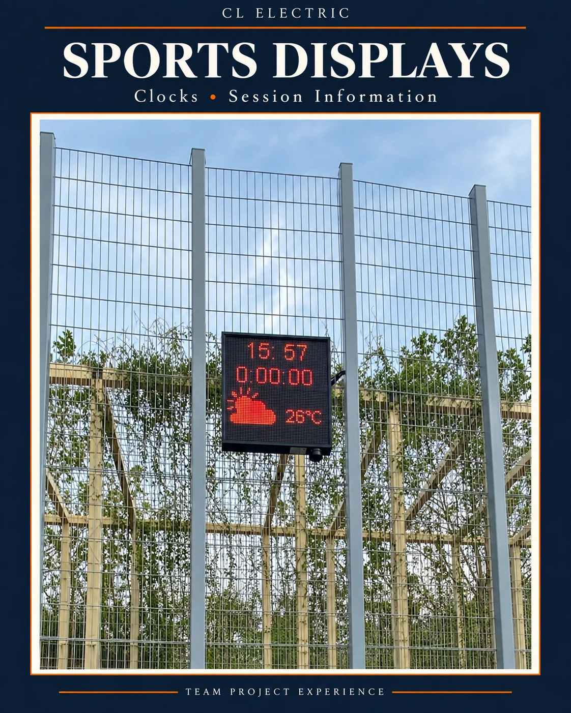 Designed project cover: Sports Park: Information Displays and Electronic Scoreboards