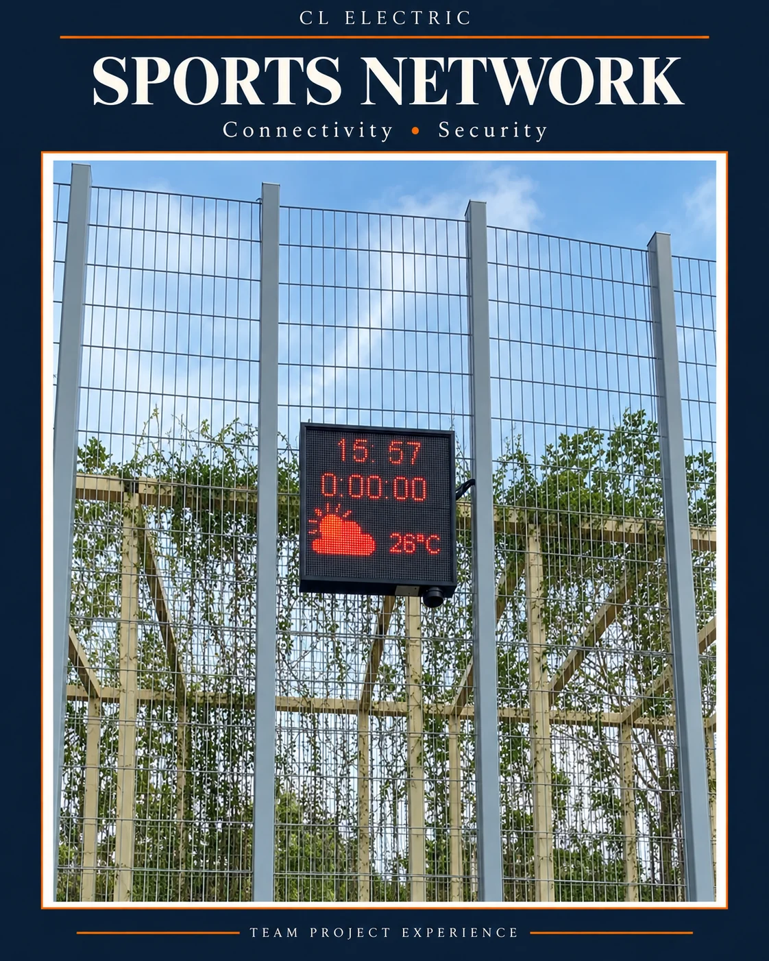 Designed project cover: Smart IT & Networking for Sports Ground